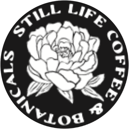 Still Life Coffee & Botanicals flower logo